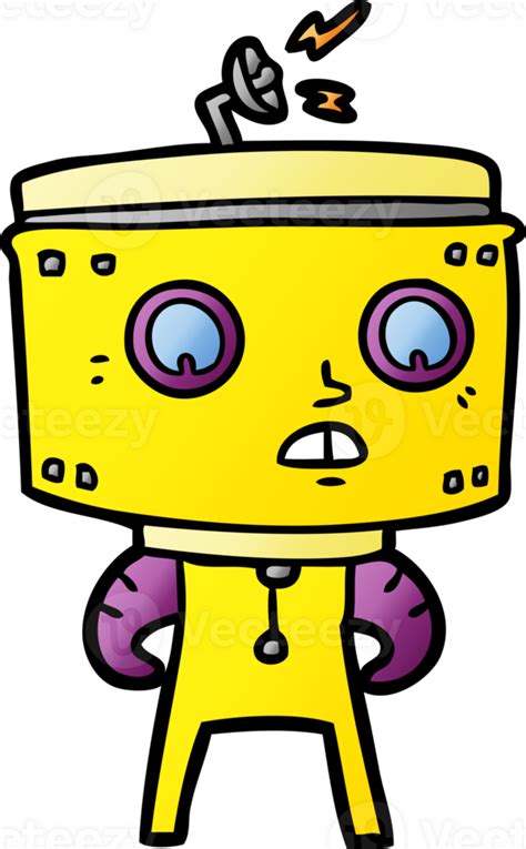 Tecknad Serie Robot Teckning Png