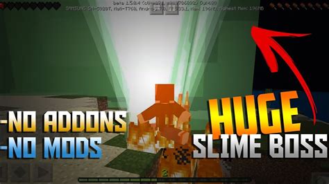 How To Make A Slime Boss Minecraft Pe Tutorial Youtube