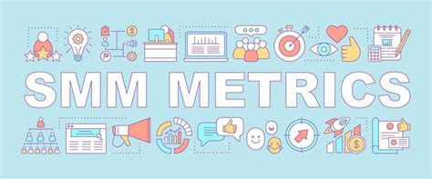 Premium Vector Smm Metrics Word Concepts Banner Social Media