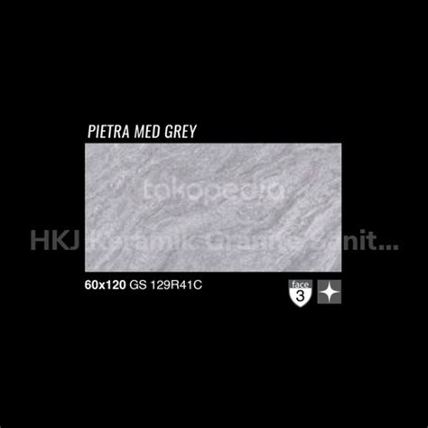 Jual Granit Garuda Pietra Med Grey Glossy Ukuran 60x120 GS 129R41C