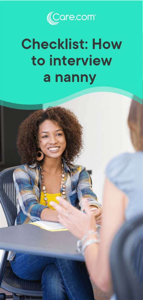 How To Interview A Nanny Your Questions Checklist Artofit