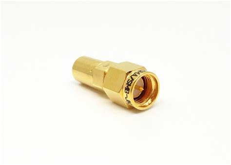 50Ohm Gold Plated RF Coaxial Adapter SMA Male to SMB Female Adapter