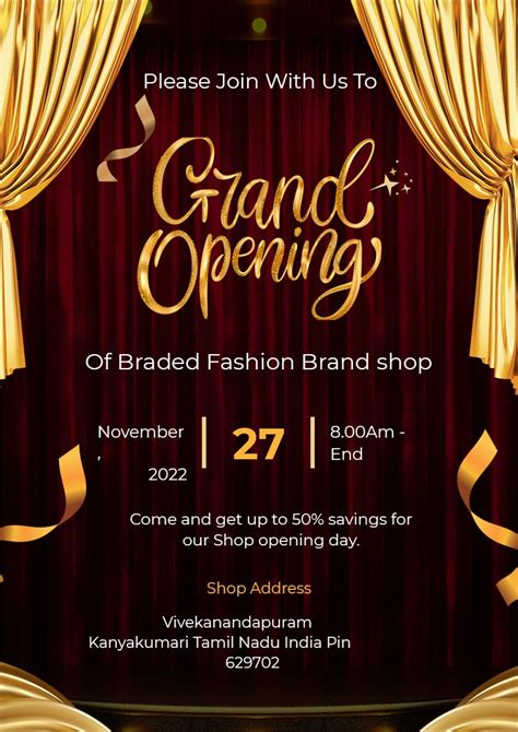 11k Free Grand Opening Invitation Templates