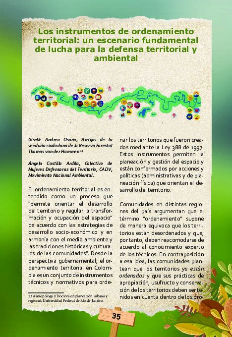 Pdf Los Instrumentos De Ordenamiento Territorial Un Escenario