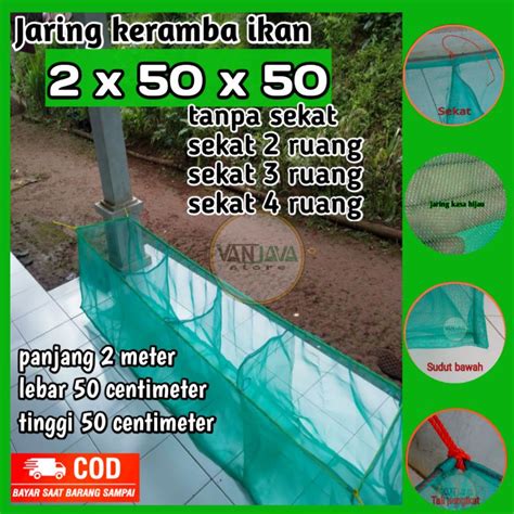 Jual Jaring Apung Hapa Ikan Kecil Larva Burayak Kasa Sekat X X