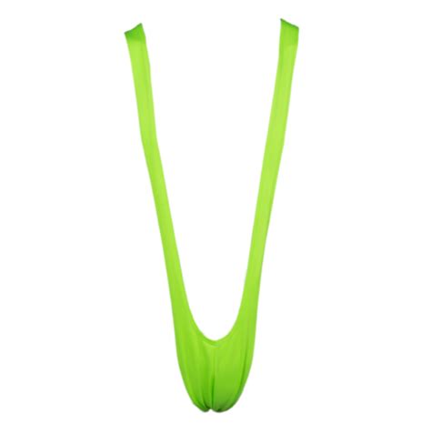 Lime Green Borat Mankini Man Thong Stag Do Fancy Dress Costume Secret