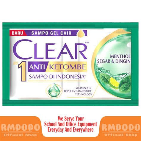 Jual Rmdodo Shampo Clear Anti Ketombe Menthol Segar Dan Dingin Sampo