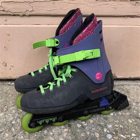 1988 Rollerblade Lightning Trs Inline Skates Vintage Mens 9 5 Ebay