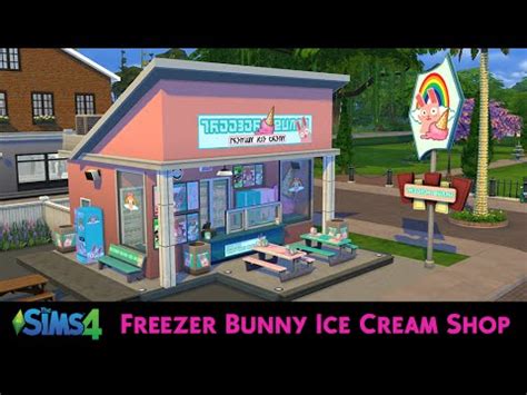 The Sims Custom Freezer Bunny Ice Cream Shop Youtube