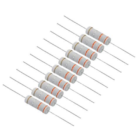 Patikil Watt Ohm Carbon Film Resistor Pcs Tolerance