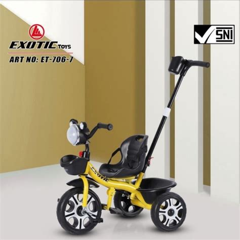 Jual Sepeda Anak Roda Tiga Exotic Roda 3 Stroller Bayi Et 706 Sepeda