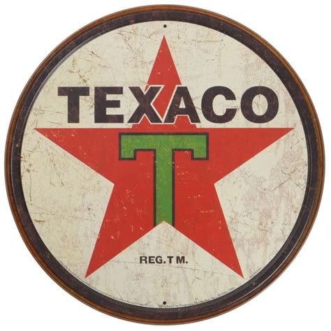 Vintage Metal Art 'Texaco' Decorative Tin Sign - Free Shipping On ...