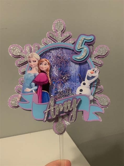 Frozen Inspired Cake Topper Etsy