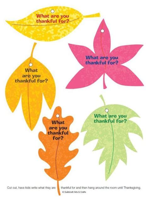 Free Printable Thankful Tree Leaves