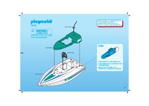 Manual De Uso Playmobil Set 7519 Waterworld Speedboat