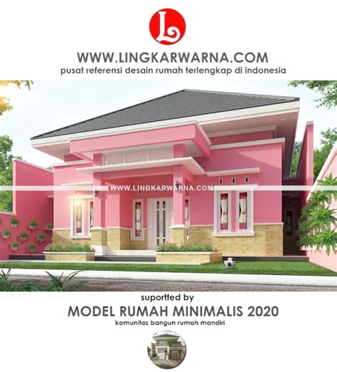 Rumah Pink Minimalis Minimalis