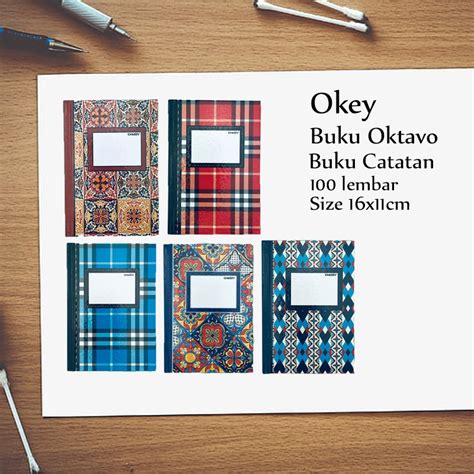 Jual Okey Buku Oktavo Buku Catatan X Cm Lembar Shopee