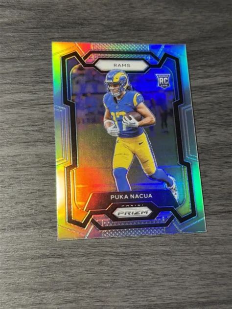 Panini Prizm Puka Nacua Recrue Rc Argent Prizm Los Angeles