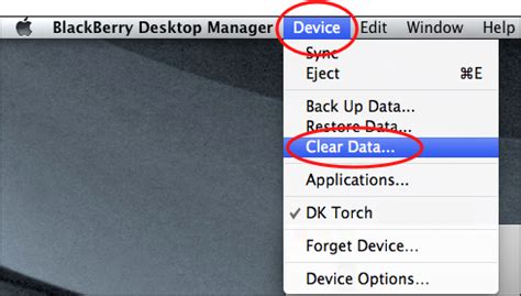 OS X How To Factory Reset Or Wipe A BlackBerry