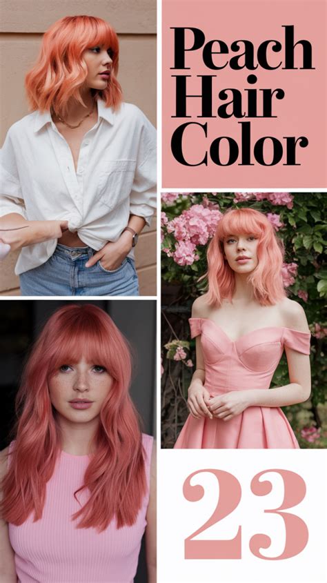 Peach Hair Color 2025: 23 Stunning Ideas from Rose Gold to Coral Pastel ...