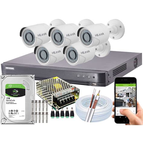 Kit Cftv C Meras Full Hd P Mp Hikvision Ds Hqhi Submarino