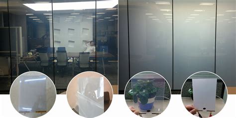 Self Adhesive Smart Glass Pdlc Film Privacy Smart Glass Film Discoloration Film And Atomization