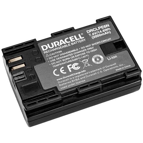 Replacement Canon LP-E6N Battery | Duracell