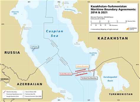 Kazakhstanturkmenistan Maritime Boundary Sovereign Limits