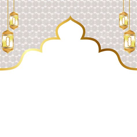 Twibbon Emas Ramadhan Kareem Spanduk Ramadhan Festival Islam Transparan