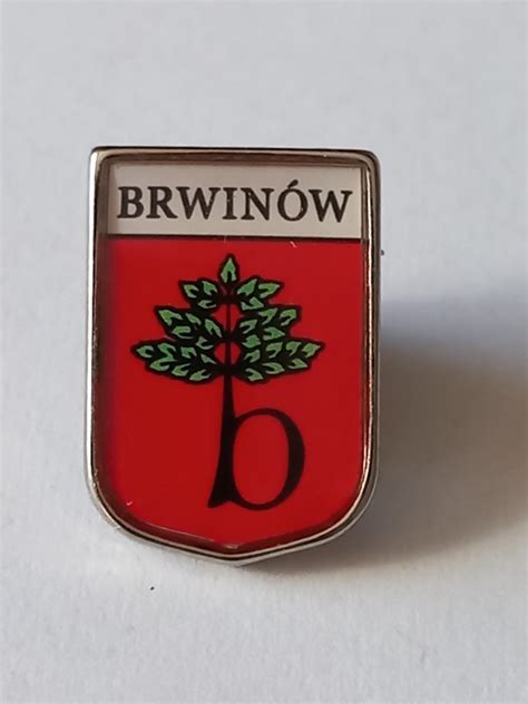 Herb miasta i gmina Brwinów przypinka pin odznaka Siedlce Kup teraz