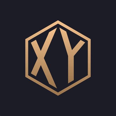 Premium Vector Elegant Hexagon Letter Xy Logo Design Initial Luxurious Xy Logo Template