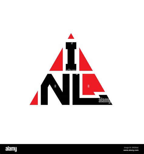 Inl Triangle Letter Logo Design With Triangle Shape Inl Triangle Logo