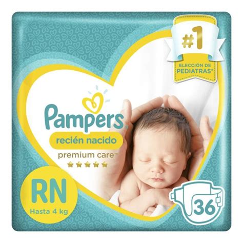 Pampers Pañales Premium Care RN 36 Unidades Farmacia Belgochilena