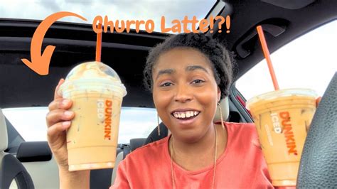 Dunkin Donuts Spring Menu Churro Iced Latte Cinnamon Vanilla Iced Coffee And Churro Donuts