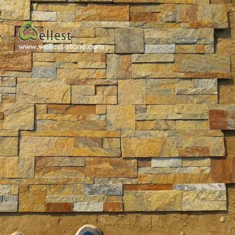 Rusty Quartzite Stone Veneer Wall Cladding Stone Quartzite China