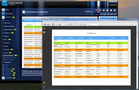 Export To Excel Winforms Gridview Control Telerik Ui For Winforms Ponasa