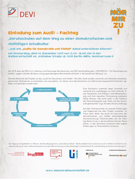 Ausf Llbar Online Einladung Zum Audit Fachtag Fax Email Drucken