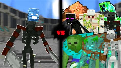 Mutant Wither Skeleton Vs Mutant Creatures In Minecraft Mob Battle