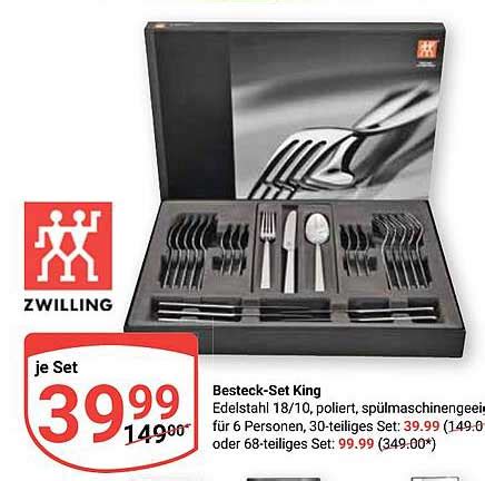 Zwilling Besteck Set King Angebot Bei Globus 1Prospekte De