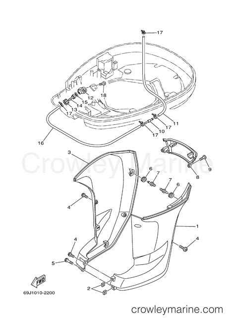 Bottom Cowling Outboard Hp F Txrc Crowley Marine
