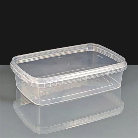 Ml Rectangular Tamper Evident Container And Lids