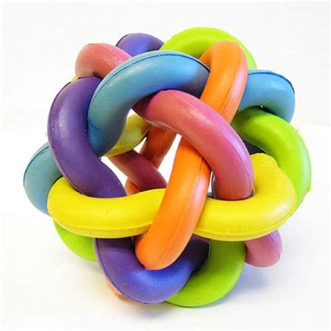 Alpha Dog Series Rubber Atom Ball Dental Chew Toy For Dogscatssmall