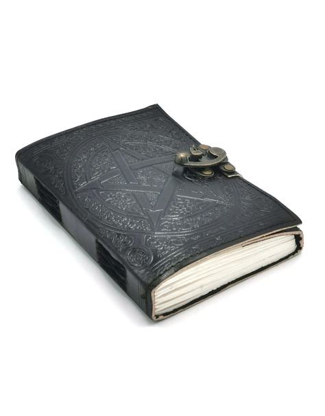 Pentagram Leather Jornal Notebook Boutique Trukado Boutique Trukado