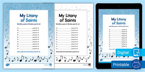 Litany Of Saints Activity Hecho Por Educadores Twinkl