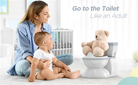 Babybond Potty Training Toilet Realistic Flushing Sound Removable