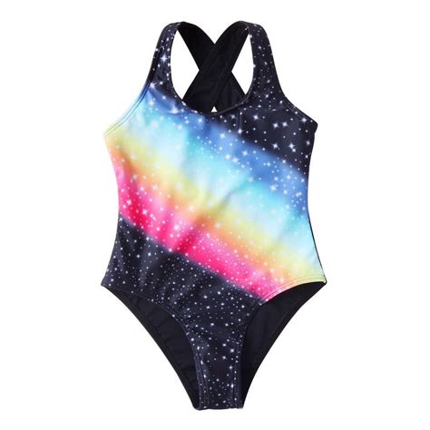 Athletic Girls One Piece Swimsuit Girls Bathing Suits For Practice