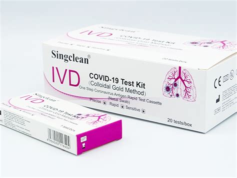 Singclean Covid Antigen Test Kit Colloidal Gold Nasal Swab Is Now