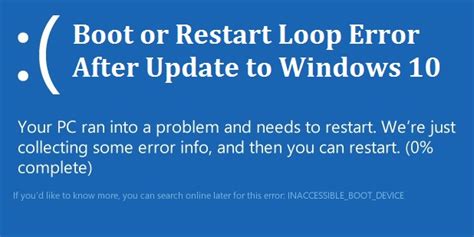 [SOLVED] Windows 10 Boot/Restart Loop Error After Update