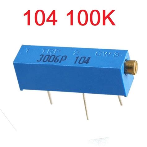 Variable Resistors 104 100K Trim Pot Trimmer Potentiometer