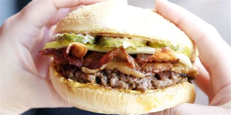 Peanut Butter Bacon Burger - Peanut Butter on a Burger